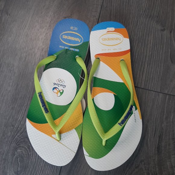 Havaianas Flip-Flops I Rio 2016 - Olympics I Size 7/8 I New with tags - Picture 2 of 7